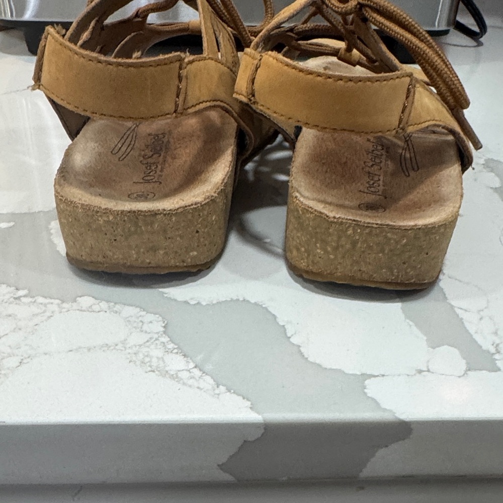 Josef Seibel Tan Strappy Sandals - Picture 4 of 7